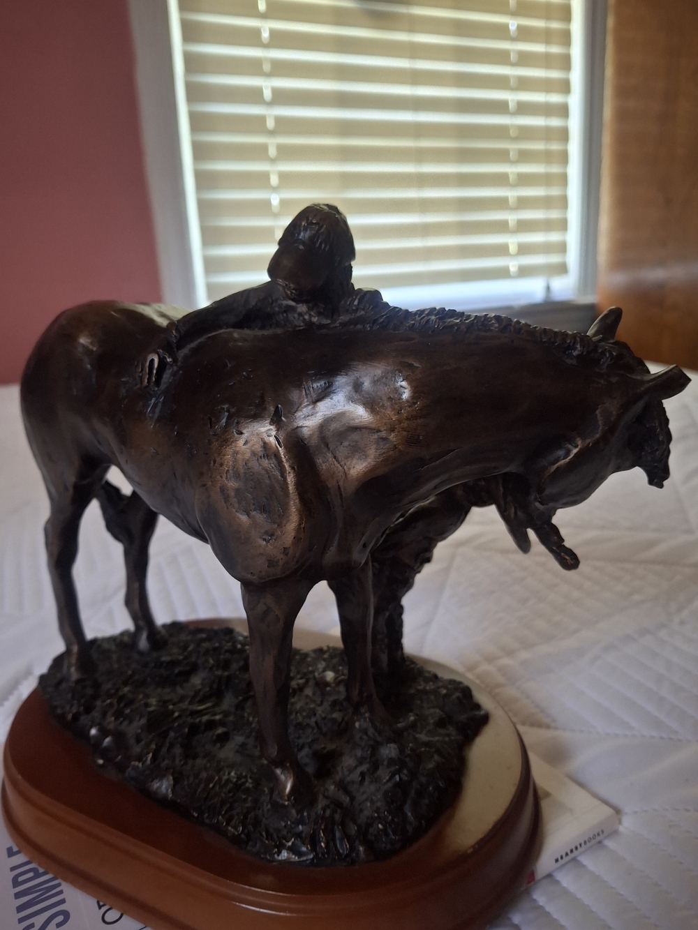 Montana Silversmiths Bronze Western Horse Statue Figurine "The Baby Sitter" C447 - Picture 8 of 10